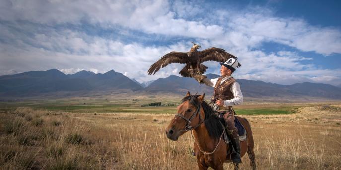 Eagle hunting Kyrgyzstan