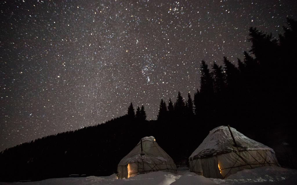 Kok-Jaiyk Yurt Camp, Winter Kyrgyzstan