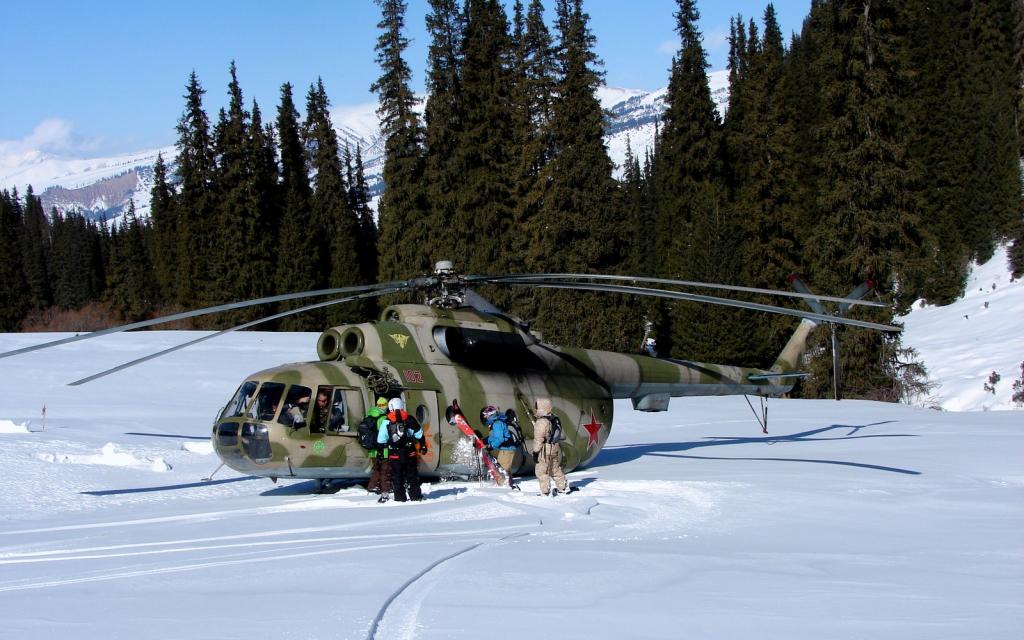 Heliskiing in Karakol