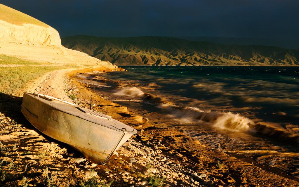 Toktogul water reservoir