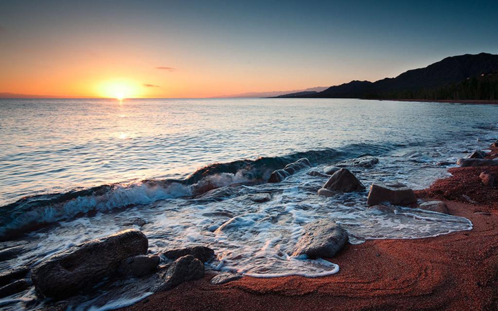 Southern Shore of Issyk Kul Lake