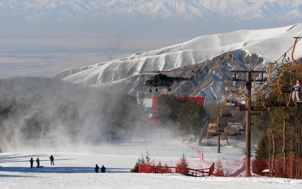 Heliskiing in Karakol