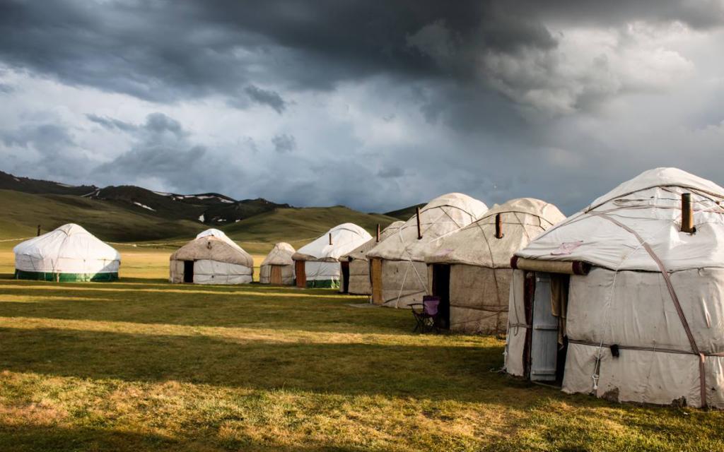 Yurt camp at Son-Kul lake